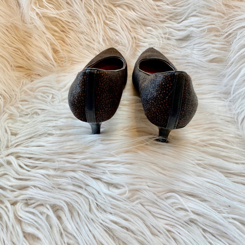 Clarks Artisan Sage Cooper Calf Hair Heels Sz 8 - Picture 4 of 11
